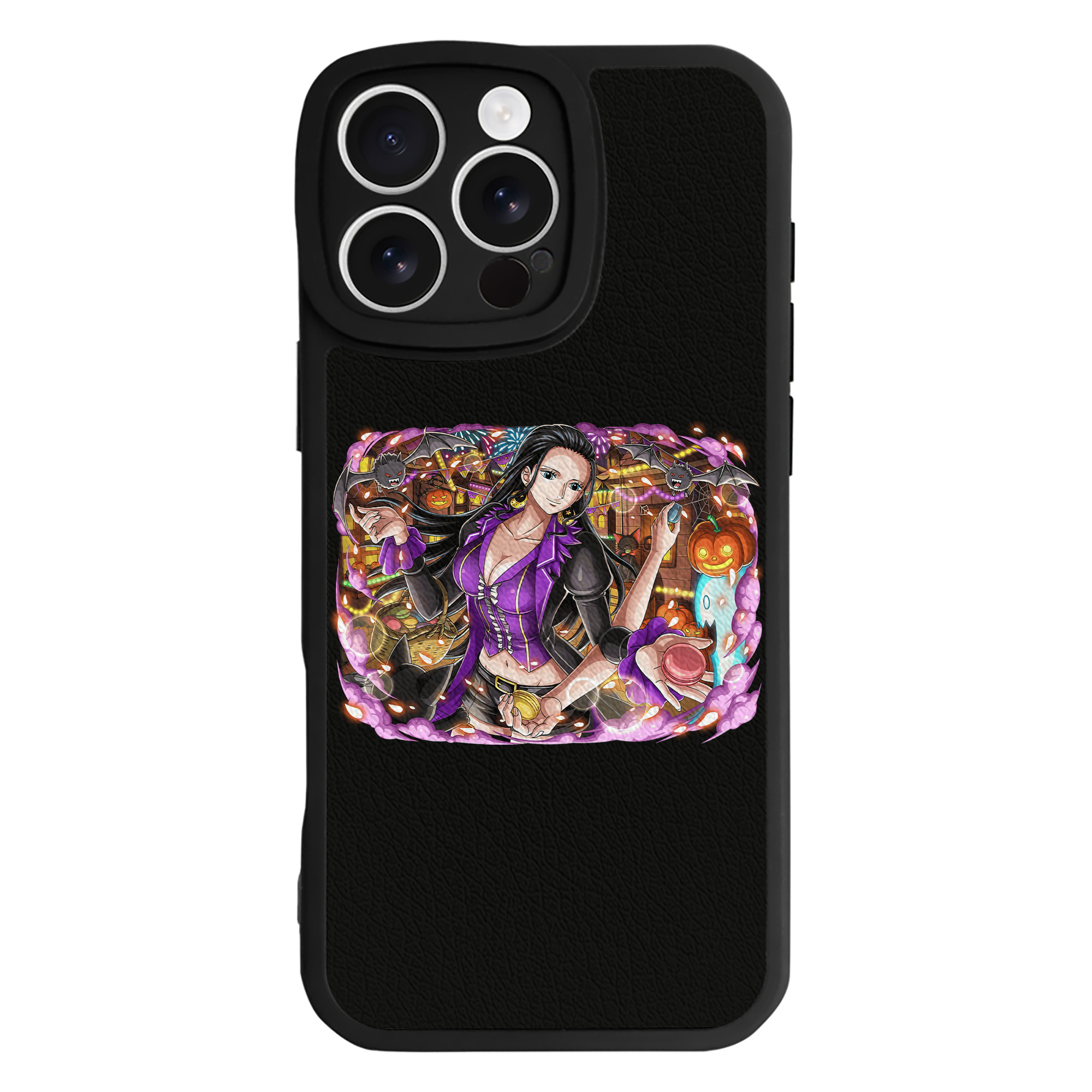 （画像用） ワンピース ニコ・ロビン ONE PIECE Nico Robin 【iPhone 16シリーズ対応】シリコンスマホケース（レザー調） 材質：シリコン